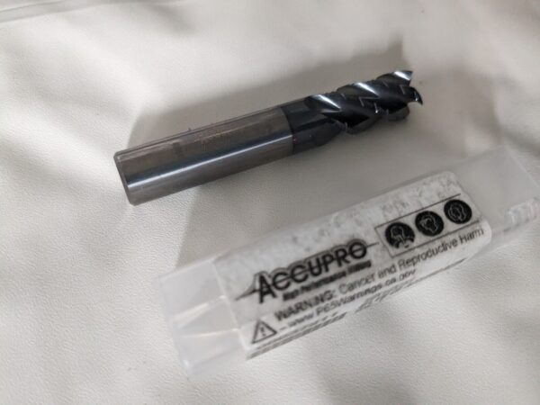 Accupro Roughing & Finishing End Mill: 1/2" Dia, 4 Fl 12184992