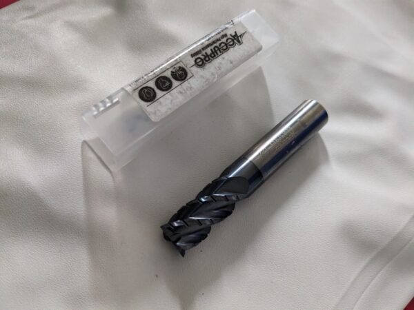 Accupro Roughing & Finishing End Mill: 1/2" Dia, 4 Fl 12184992