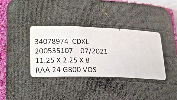 Radiac Abrasives Segment CDXL 11-1/4" X 2-1/4" X 8" 50T RAA24-G800-VOS 34078974