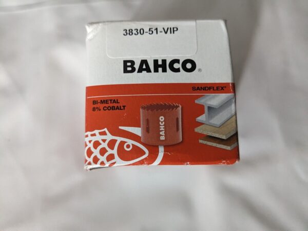 bahco Toothed Hole Saw - Toothed, Bi-Metal, 51 mm Saw Dia 3830-51-VIP