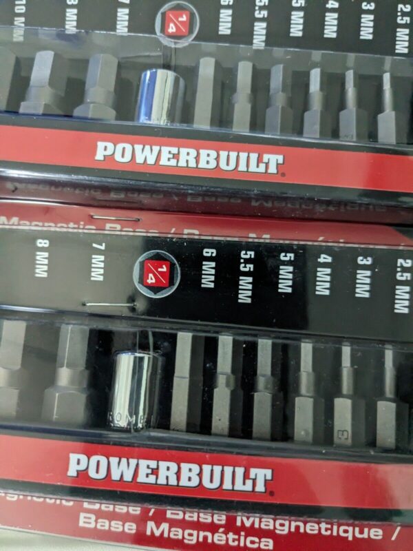 Powerbuilt 2pk Hex & Torx Bit Socket Sets Drive Size: 1/4, 3/8 941127