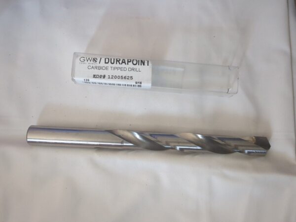 CJT Jobber Length Drill Bit: 9/16" Dia, 118 °, Carbide Tipped 12005625