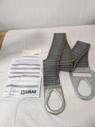 Lift-All Steel Wire Mesh Sling 4" X 6 Ft X 4800 Lb Basket 4T110X6