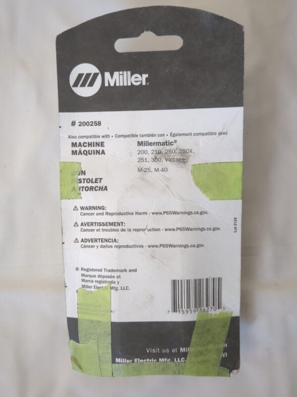 Miller Electric MIG Welder Nozzle/Tip/Insulator 200258