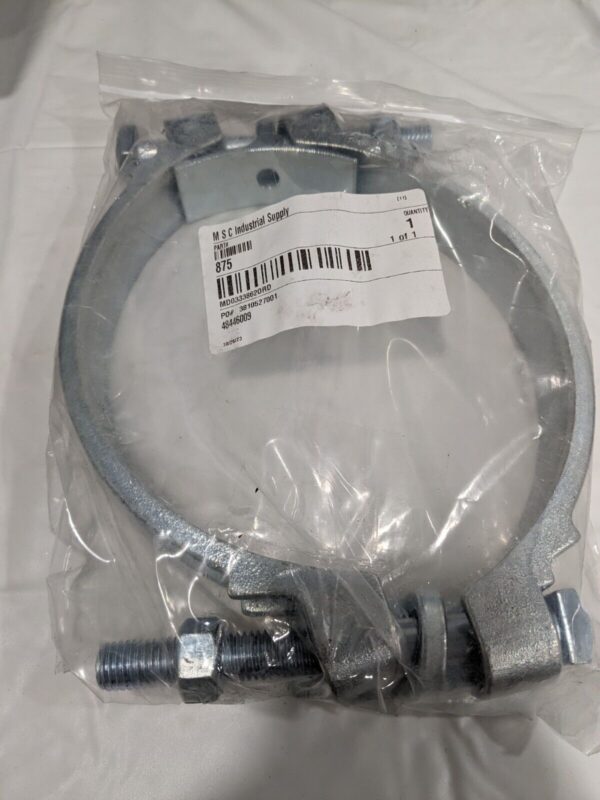 Dixon Double Bolt Clamp: Plated Iron 8-1/4" - 8-7/8" Model 875