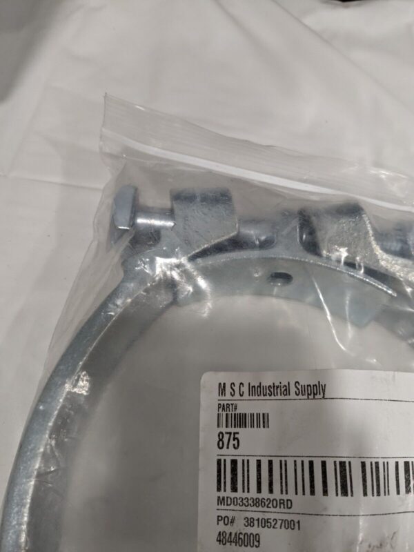 Dixon Double Bolt Clamp: Plated Iron 8-1/4" - 8-7/8" Model 875