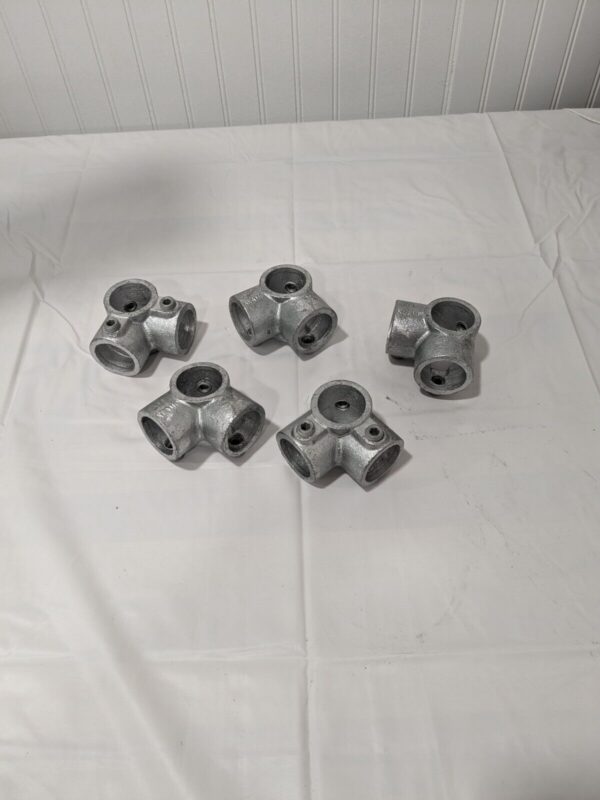 KEE 1" Pipe, Side Outlet Tee, Malleable Iron Tee Pipe Rail Fitting Qty 5 21-6