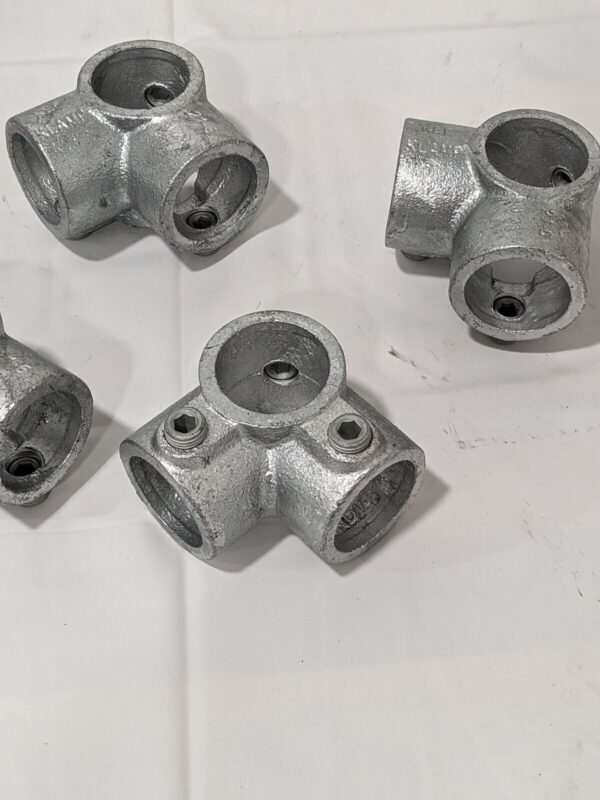 KEE 1" Pipe, Side Outlet Tee, Malleable Iron Tee Pipe Rail Fitting Qty 5 21-6