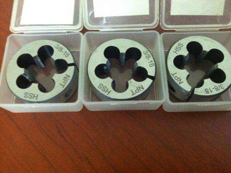 Precision 3/8"-18 NPT 1-1/2" x 1/2" HSS Adjustable Round Dies QTY 3 2734300