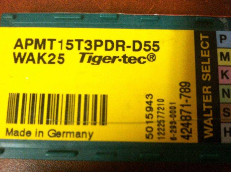Walter Tiger-Tec Carbide Milling Inserts APMT15T3PDR-D55 WAK25 #5015943