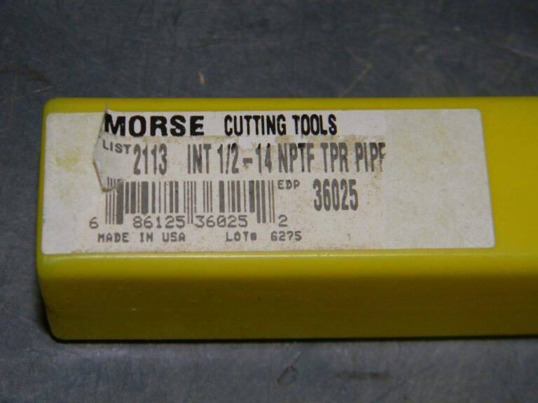 Morse Cutting Tools NPTF HSS Taper Pipe Tap 1/2"-14 x 1-3/8" x 3-1/8" 5F 36025