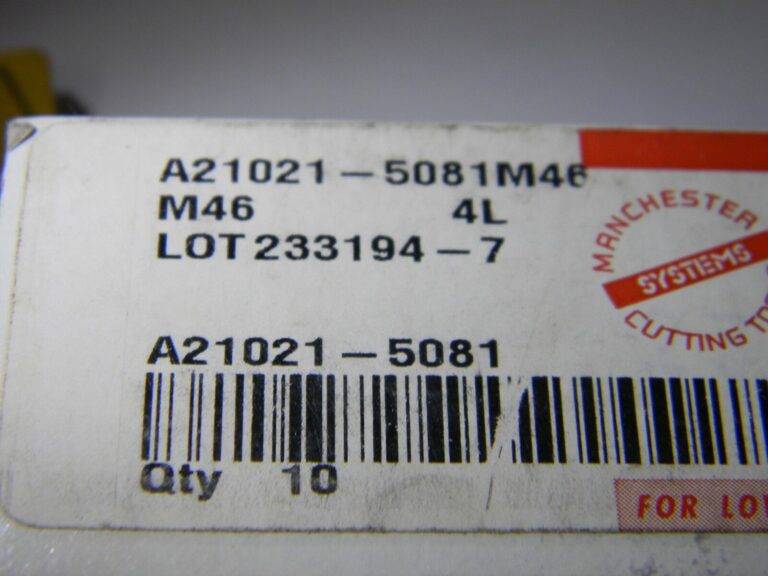 Manchester M46 4L Multi Directional Turning Inserts A21021-5081