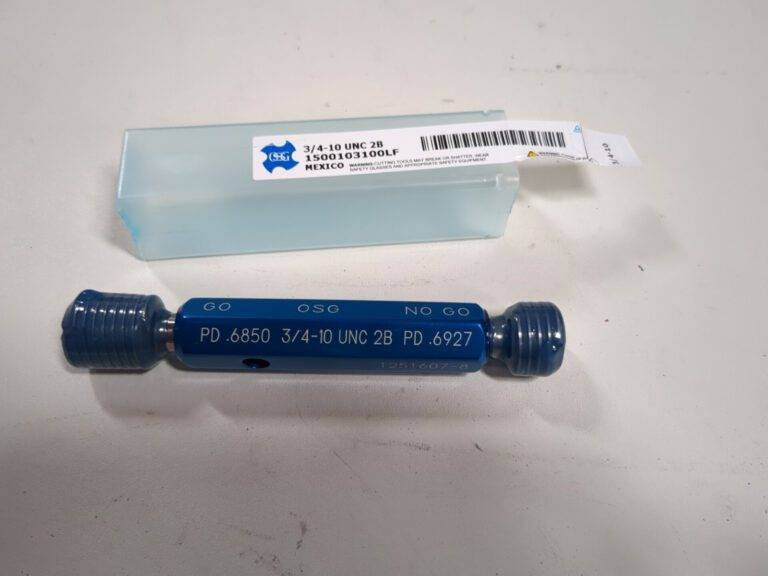 OSG Plug Thread Gage: 3/4-10 Thread, 2B Class, Double End 1500103100LF