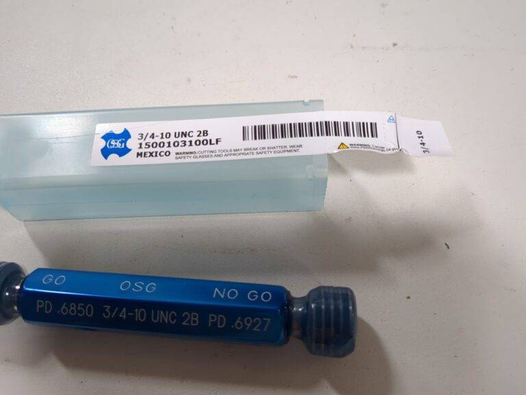 OSG Plug Thread Gage: 3/4-10 Thread, 2B Class, Double End 1500103100LF