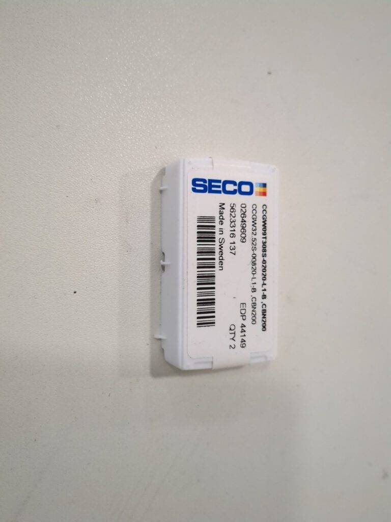 SECO 2pc Turning Inserts: CCGW32.52S-00820-L1-B, PCBN 02649609
