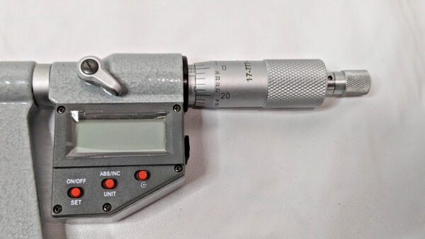 SPI Digital Deep Throat Micrometer 0-1" Range X 6" Throat Depth 17-777-4