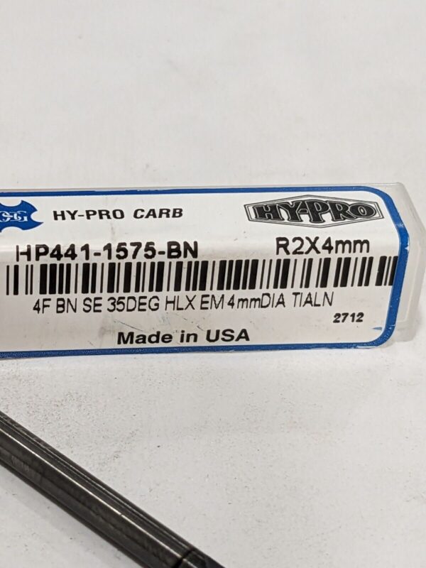 OSG Ball End Mill: 4.00 mm Dia, 14.00 mm LOC, 4 FL HP441-1575-BN
