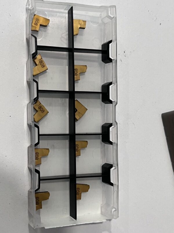 Iscar Cutoff Insert: TAGL3C15D IC808, Carbide, 3.00 mm Cutting Width, 0.1180" C