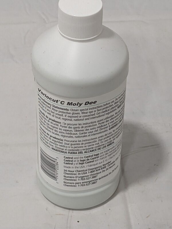 Castrol Variocut C Moly Dee, Liquid, 16 oz Bottle 156F2B