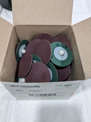Standard Quick-Change Disc: Type R, 2″ Dia, 80G, AO, Coated Qty 50 7100062737