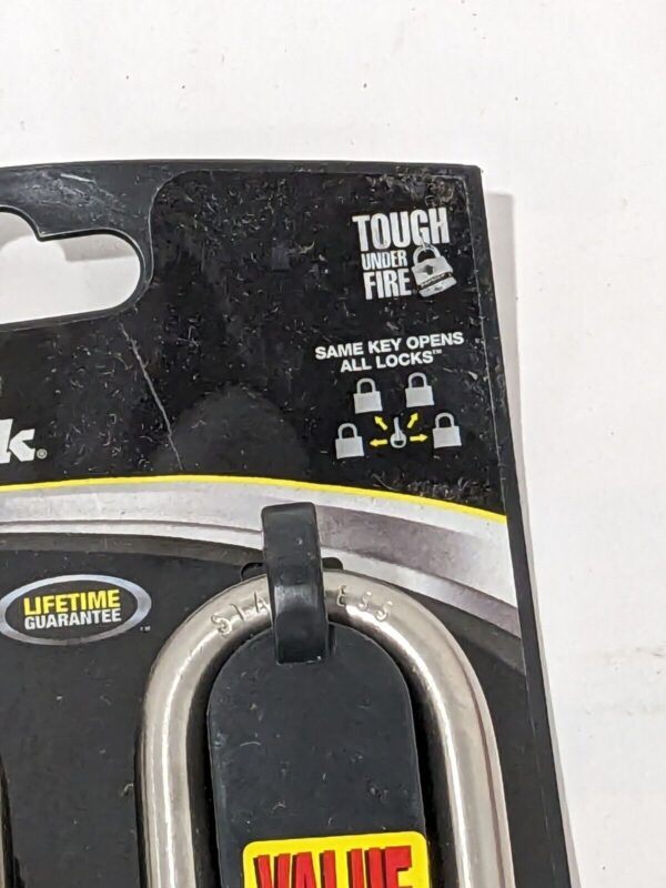 Master Lock 4-Pack 2.078-in Steel Shackle 2-1/2" Same Keyed Padlock 5SSQLJ