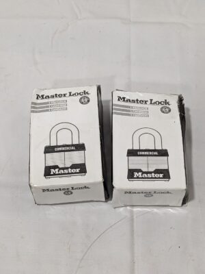 Master Lock Padlock: Laminated Steel, Keyed Different, 2" Wide Qty 2 #5