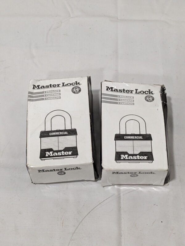 Master Lock Padlock: Laminated Steel, Keyed Different, 2" Wide Qty 2 #5