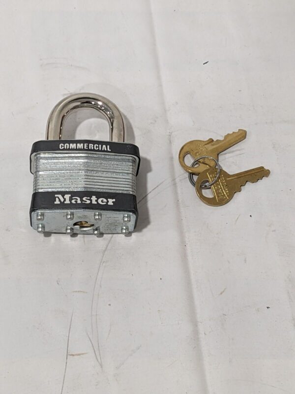 Master Lock Padlock: Laminated Steel, Keyed Different, 2" Wide Qty 2 #5
