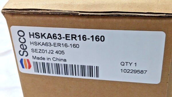 Seco ER16 Collet Chuck Dual Contact Taper Shank HSKA63-ER16-160 10229587