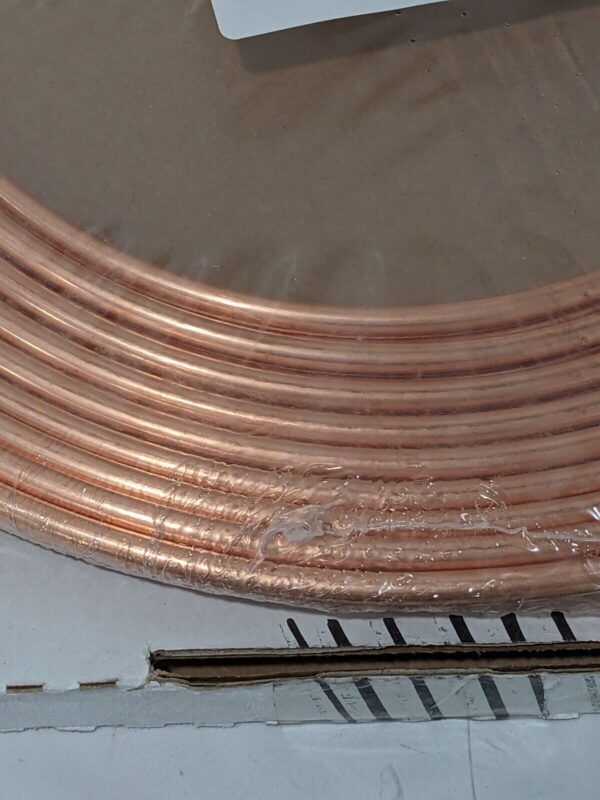 MUELLER INDUSTRIES 50' Long, 1/4" OD, Copper Seamless Tube D 04050P