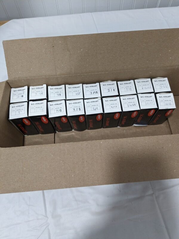 MHC 18 Piece, 1/16 to 1-1/8″ Capacity, 5C Round Collet Set 09632357