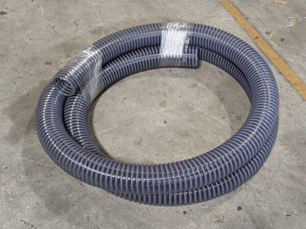 Clear PVC Duct Hose 20 Ft. x 3-1/2 In. ID 4 In. Bend Radius