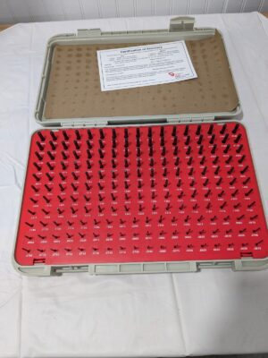VERMONT GAGE Class ZZ Plug Gage Set: 0.0615 to 0.2505" Range, 190 Pc 901400400
