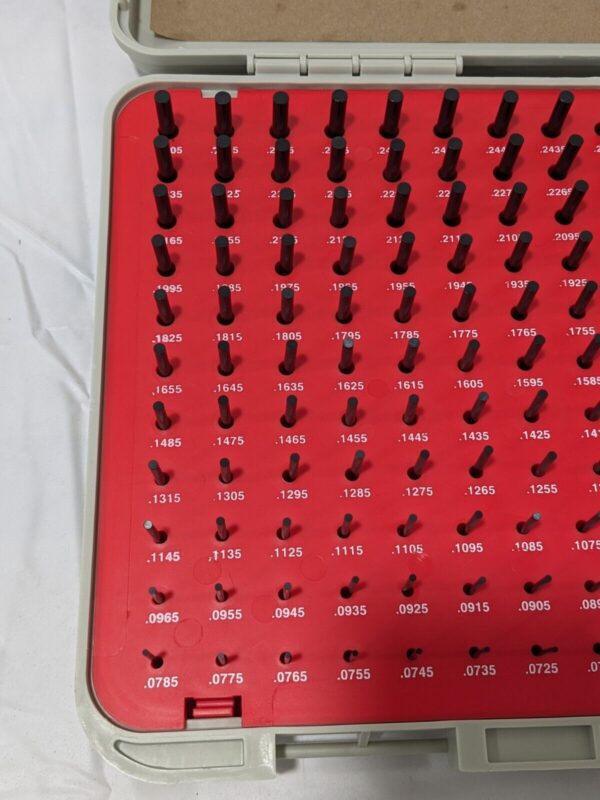 VERMONT GAGE Class ZZ Plug Gage Set: 0.0615 to 0.2505" Range, 190 Pc 901400400