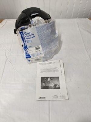 SELLSTROM Welding Face Shield & Headgear: Polycarbonate, Black, 9" High S32181