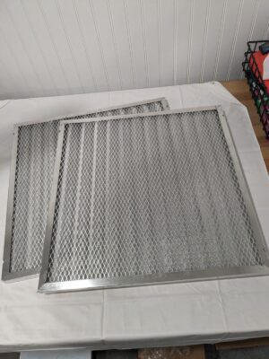Koch Air Filter: 19.5" x 19.5" x 1", Aluminum Cloth & Mesh Qty 2 118-194-194