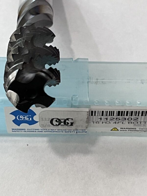 OSG Straight Flute Tap: 3/4-16 UNF, 4 Fl Bottoming Chamfer, 3B Class of Fit