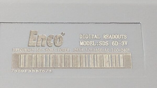 Enco 3-Axis Milling DRO System 36" X 14" X 18" 36X14X18XSDS3V