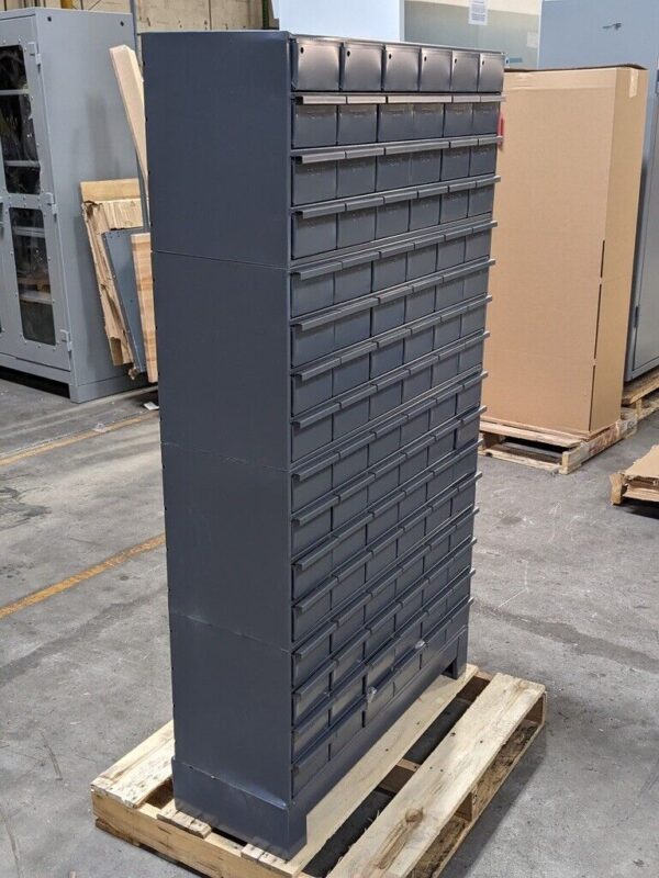 Durham Bin Storage Cabinet 96 Drawer 62 x 34 x 12 Steel Gray 022-95