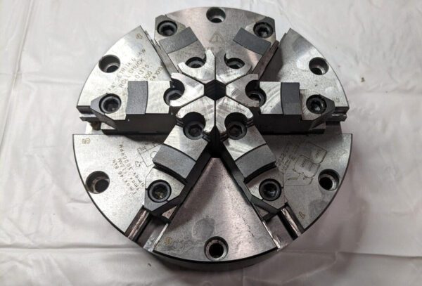 Pratt Burnerd 8" SETRITE 6-Jaw Scroll Chuck Plain Back 3000 Max RPM 0826300