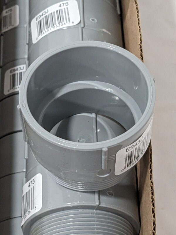 T&B Conduit Male Adapter: For Rigid, PVC, 2" Trade Size Qty 28 E943J