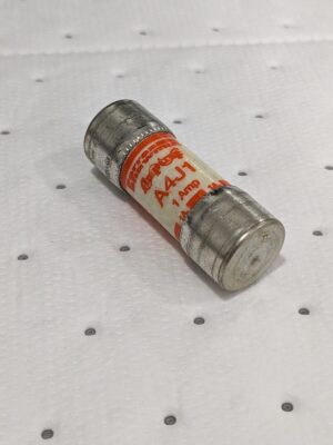 FERRAZ SHAWMUT Cylindrical Fast-Acting Fuse: J, 1 A, 20.6 mm Dia A4J1