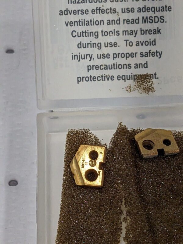 Allied Spade Drill Inserts 11mm Diam 3/32" Thick 132° Angle Qty 2 18YT-11
