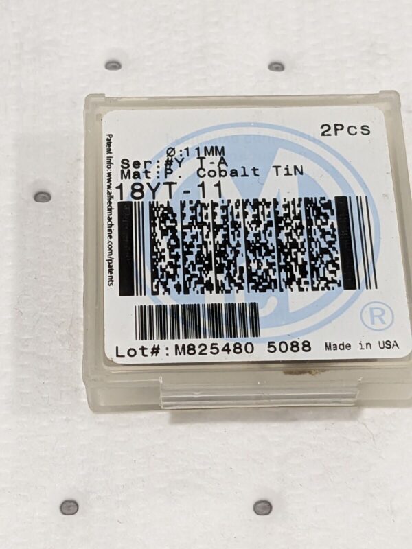 Allied Spade Drill Inserts 11mm Diam 3/32" Thick 132° Angle Qty 2 18YT-11