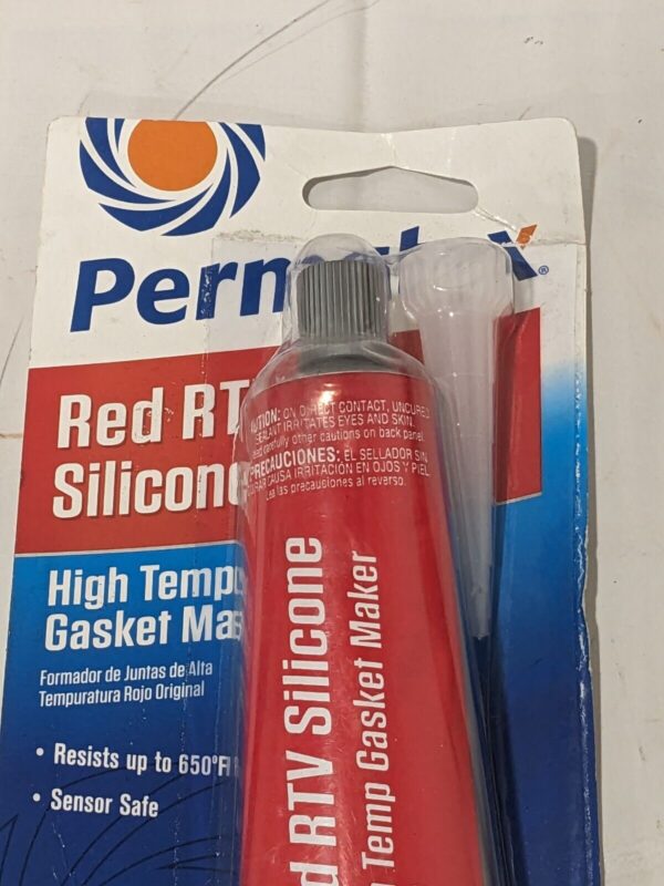 Permatex High-Temp Red RTV Silicone Gasket Maker, 3 oz. 81160
