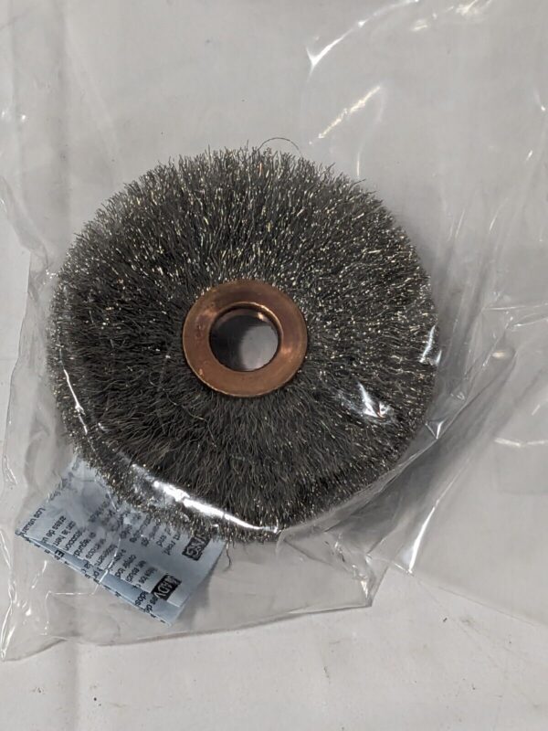 WEILER Wheel Brush: 3" Dia, 5/8" Width, 0.0060" Wire Dia Qty 3 03598174