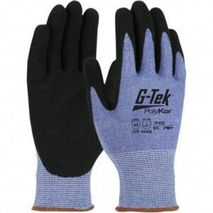 G-Tek PolyKor, 13 Gauge Shell, Black Nitrile MicroSurface Grip, A5 Qty 12 Sz XXL