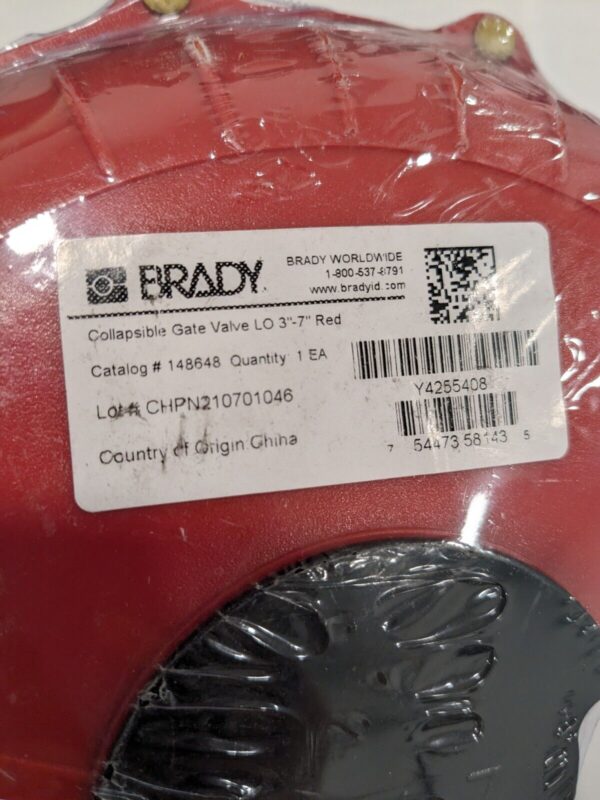 BRADY Gate Valve Lockout: 3 to 7" Valve Handle Width, 2 Padlocks Max 148648