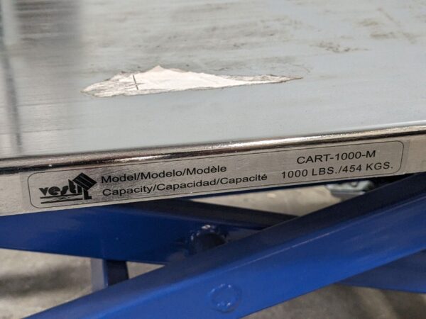Vestil Mechanical Scissor Lift Cart 1000 lb Cap 40 x 26 Platform Parts / Repair