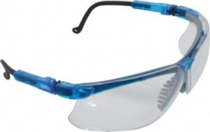 UVEX Plastic Safety Eyewear Multi-Material Non-Fog Blue Frame High Impact 10/CS